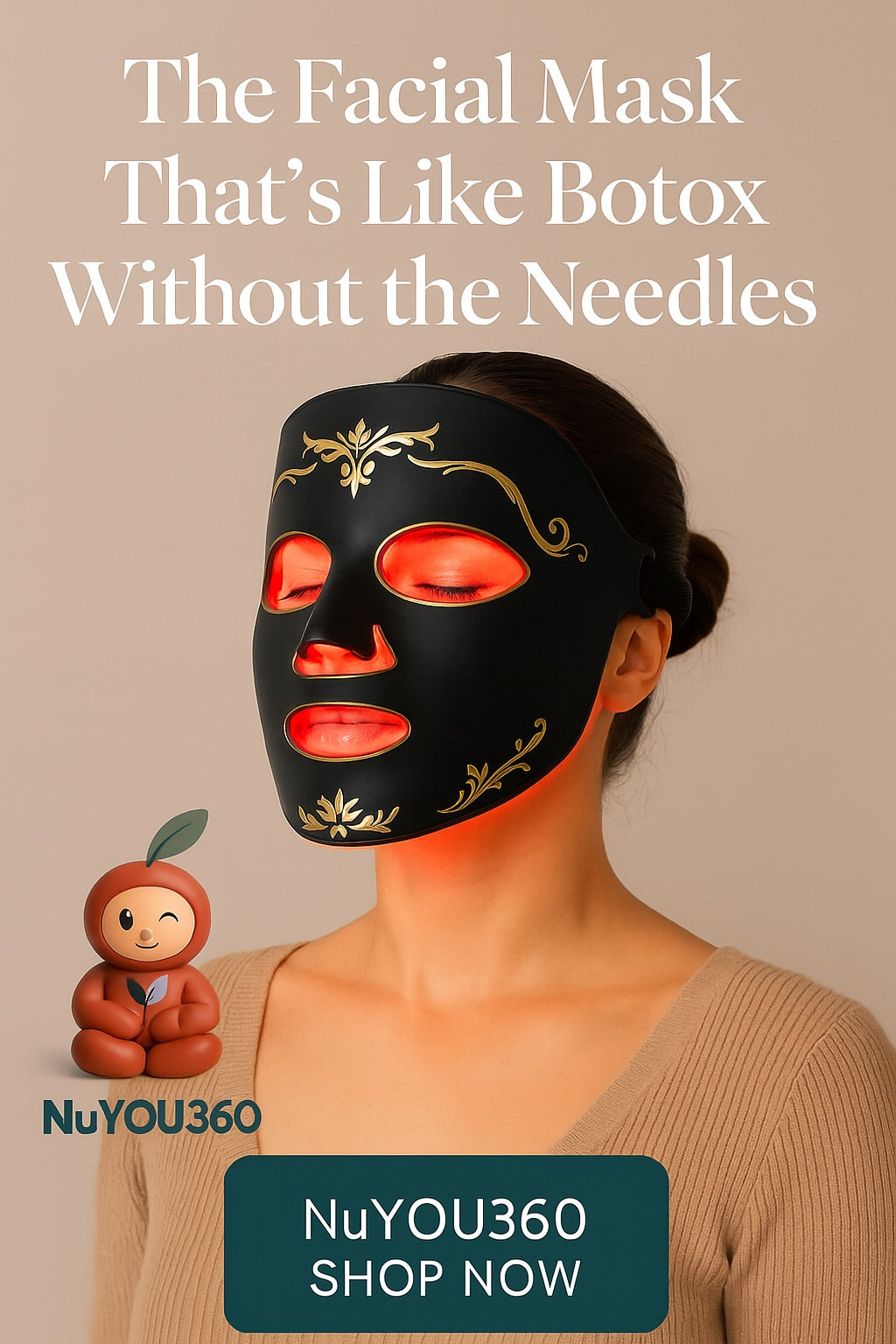 NuYOU360 FDA Red Light Therapy Mask -Glow With Confidence