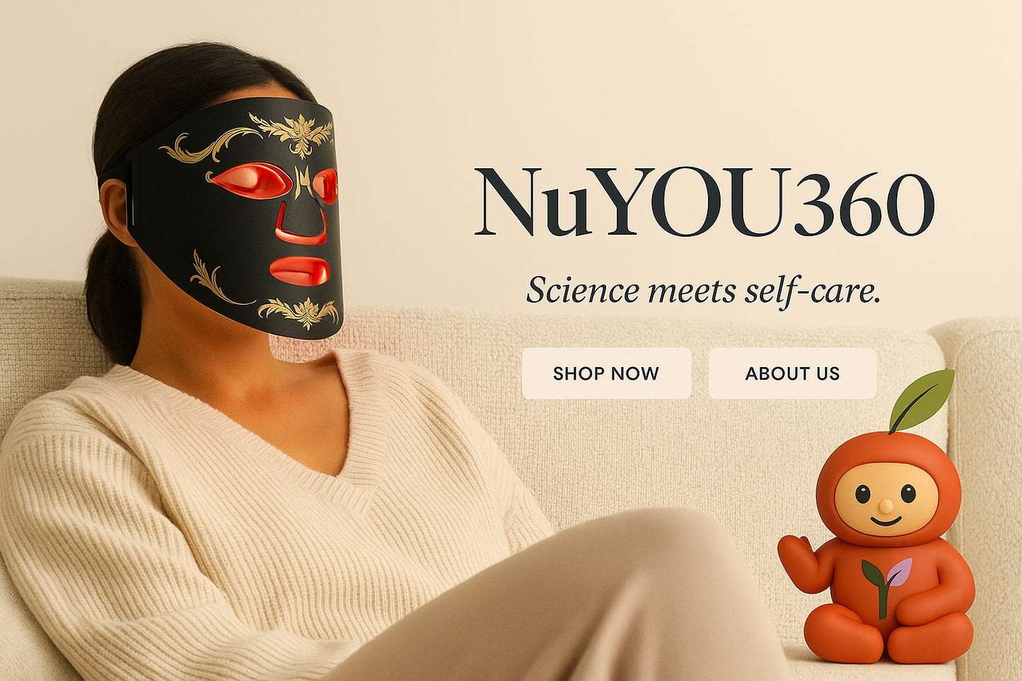 NuYOU360 FDA Red Light Therapy Mask -Glow With Confidence