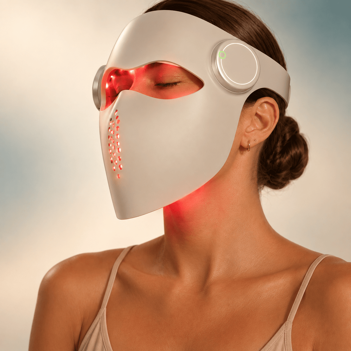 Woman Wearing the NuYOU360 Contour Pro Mask