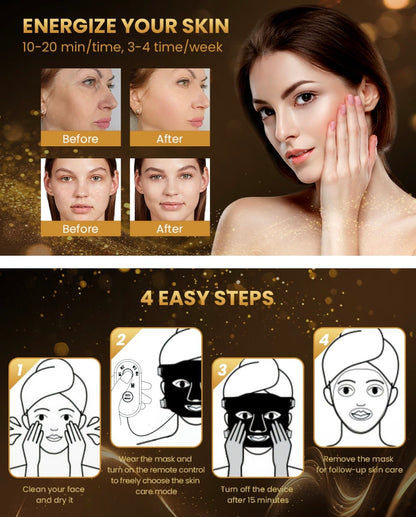 NuYOU360 Facial care product advertisement with before-and-after results and step-by-step instructions.