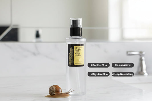 NuYOU360 Korean Snail Mucin - Anti-Aging & Brightening Snail mucin serum bottle.
