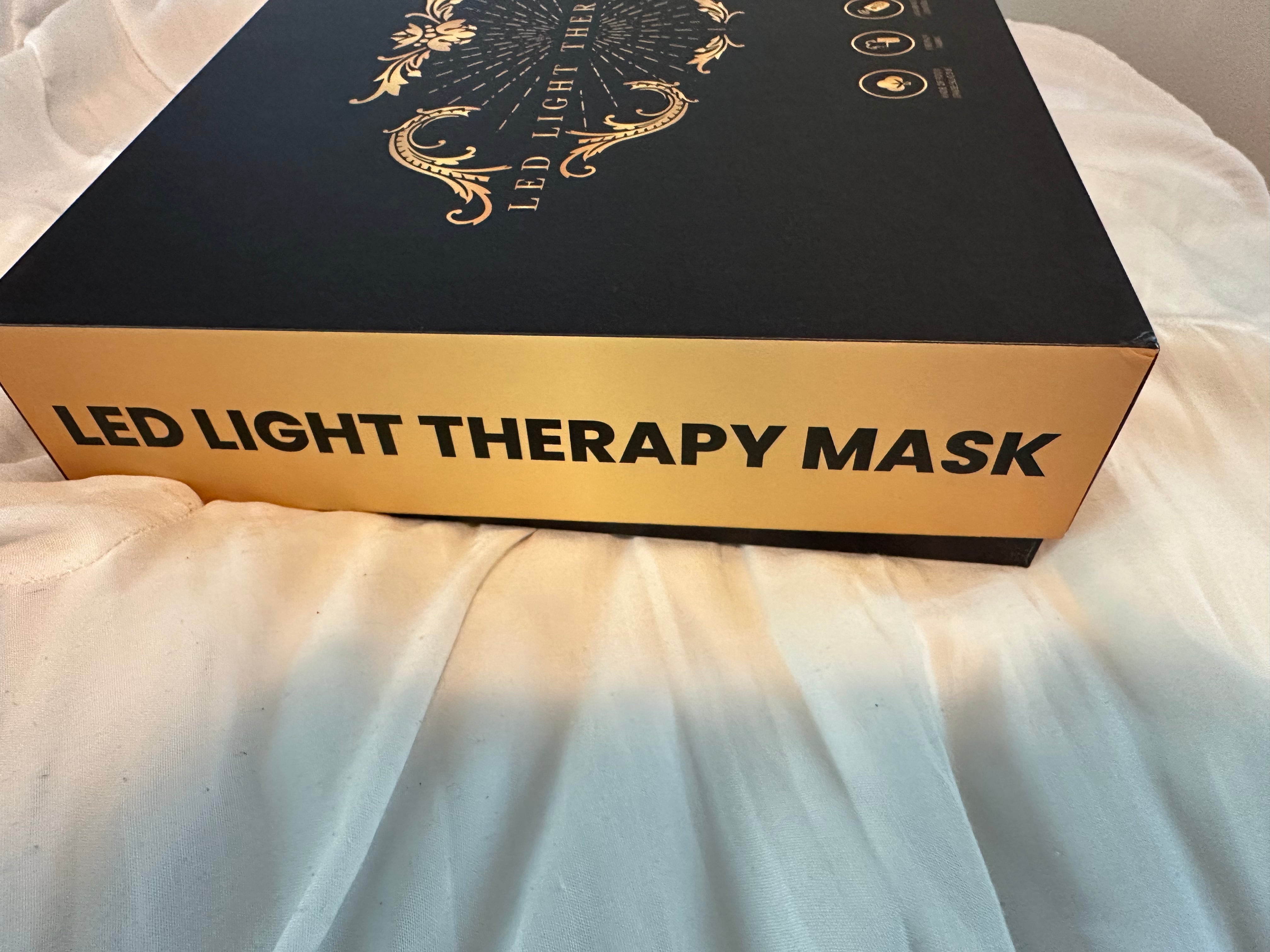 NuYOU360 LED Light Therapy Mask box side view - unboxing