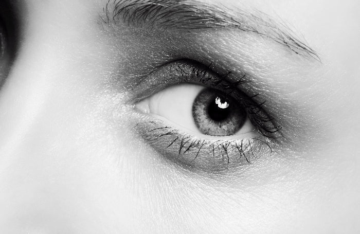 grayscale-photo-of-a-persons-left-eye