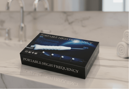 NuYOU360 Portable High Frequency Device For Glowing Bright Skin. Box of a portable high frequency device.