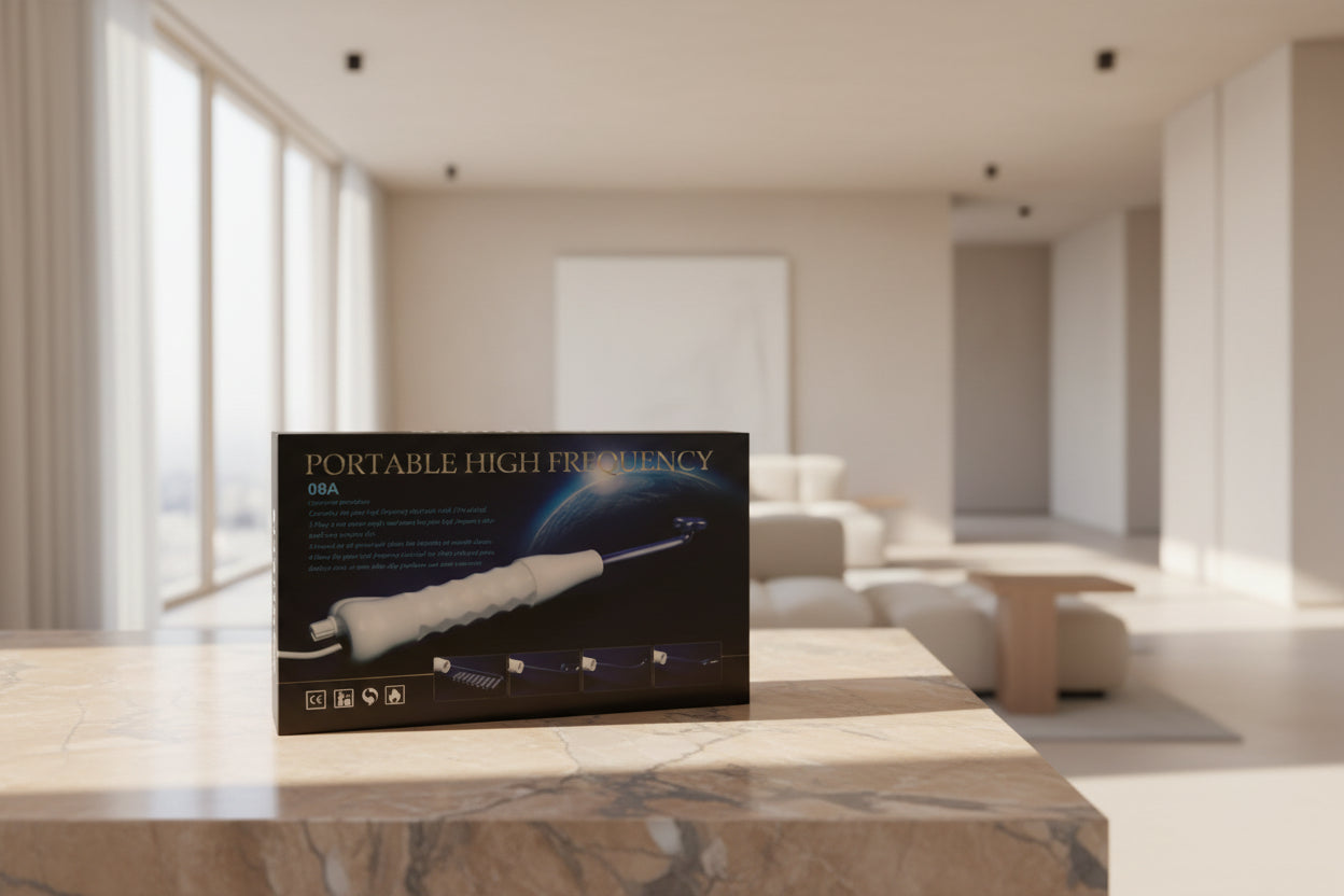 NuYOU360 Portable High Frequency Device with text and graphics on a ligh background