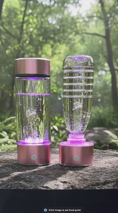 Woman picking Up Hydrogen Bottle