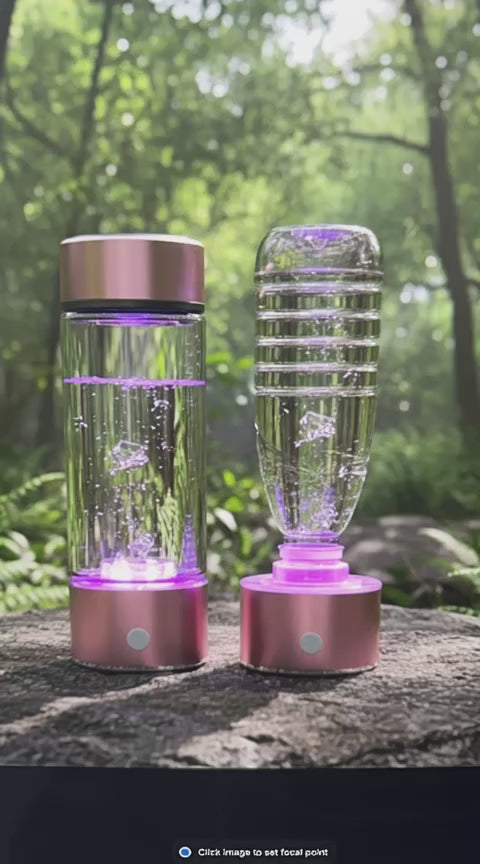 Woman picking Up Hydrogen Bottle